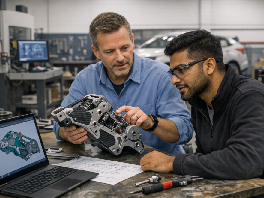 Detailed image showing sheave engineering and customization processes in 2026